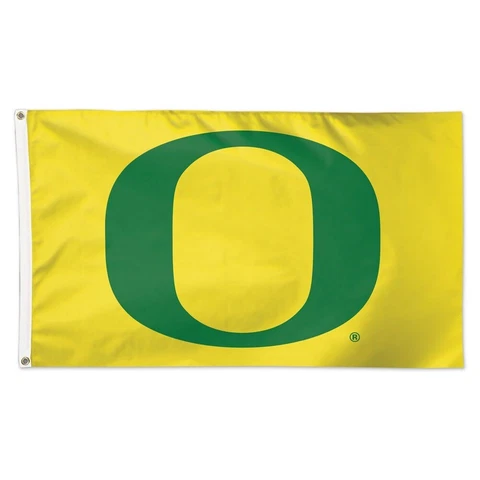 OREGON DUCKS 3'X5' DELUXE YELLOW FLAG NEW WINCRAFT 🦆 Cover