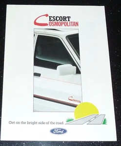 FORD ESCORT COSMOPOLITAN BROCHURE JULY 1988 (ENGLISH TEXT/UK) RARE. EXC - Picture 1 of 6