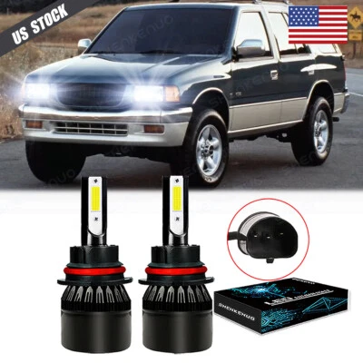 2 件 9007 LED 车头灯灯泡 6000K 适用于五十铃 Rodeo 1991 - 1999 年和部队 1987 - 1999 年 — 第 1/4 张图片