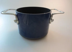 NEW TECHNIQUE COOKS ESSENTIALS 5/8 QT HARD ANODIZED NONSTICK BLUE COOKWARE - Picture 1 of 4