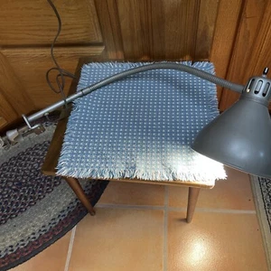 Vintage GooSeneck Industrie Gelenk Leuchte Lampe 32" Klemme silber Gänsehals - Bild 1 von 6