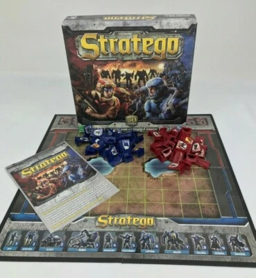 Stratego 50th Anniversary Board Game 2011 Replacement Parts Red Blue Tokens Toy - Image 1 of 3