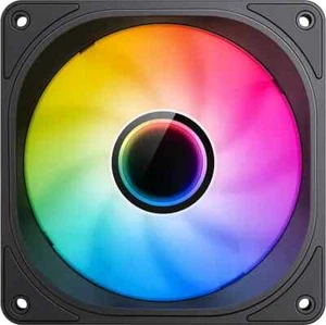 Jonsbo FR-606BR PWM-Lüfter, Reverse, RGB - 120mm, schwarz - Afbeelding 1 van 4