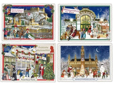 EDITION TAUSENDSCHÖN Edition a thousand beautiful * Christmas * postcard * cities * Vienna * Salzburg * A6