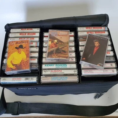 country 60 cassette double sided case lot Nelson Skaggs Haggard Rogers Cash - Image 1 of 4