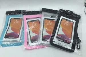 Bolsa impermeable para teléfono celular. Sellado Nuevo en paquete, se adapta a la mayoría de los teléfonos. Colores - Imagen 1 de 5