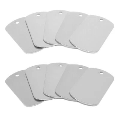 Etiquetas de perro GI militares de metal de aluminio anodizado a granel para grabado/artesanía láser Foto 1 de 4