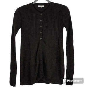 Vince Babydoll Cardigan Sweater Size XS 100% Cashmere Soft Long Sleeve Brown - Picture 1 of 6