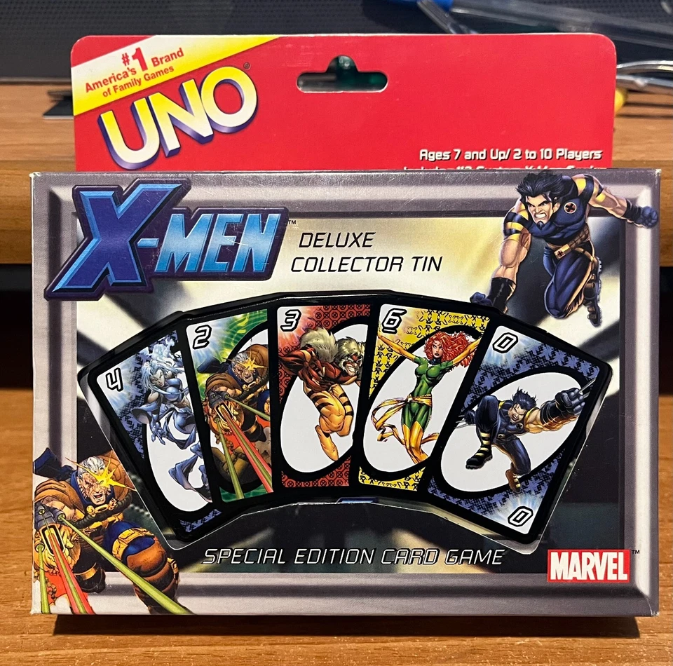 Uno X-Men Deluxe Collector Tin - Mattel 2003 - Sababa Toys - Card Game - Image 1 of 1