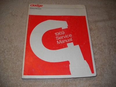 Mopar 1969 Dodge Polara Monaco Service Manual Excellent Condition - Image 1 of 3