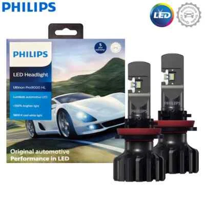 Philips Ultinon Pro9000 New Gen2 H11 LED +350% Bright 5800K LED Headlight Bulb - Image 1 of 4
