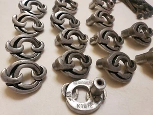 Vicenza K1012 cabinet drawer pulls knobs. Pewter lot of 15. Unique metal vintage - Picture 1 of 3