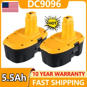 2 x 5.5Ah For Dewalt 18 VOLT XRP DC9096 Replacement Ni-MH Battery DC9098 DW9096 - Picture 1 of 11