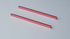 Two Zebra Strips 70 x 4 x 2 mm (LxHxW) for LCD Elastomeric Conductive Rubber
