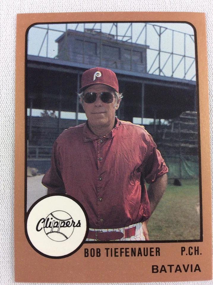 1988 Batavia Clippers-ProCards Minor League Baseball Card-Bob Tiefenauer - Image 1 of 1