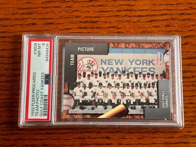1992 Fleer ProCards Gulf Coast Yankees #3808 Team Photo PSA 8 84948434 - Image 1 of 2