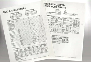 1985 GMC Truck RALLY/VANDURA Van Press Kit {Brochure info}: Spec's, Photo's, - Picture 1 of 3