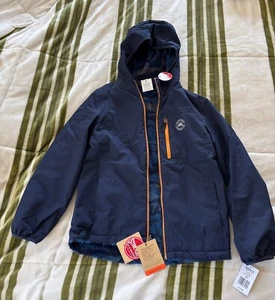 ZeroXposur Boy's Fuzzy Reversible Comfort Fit Jacket Blue / Camo Size 12 NWT - Picture 1 of 2