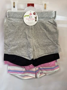 Member's Mark 4 Pack of Girls Cart Wheel Shorts Size 7/8 Mixed Colors Stretch - Picture 1 of 8