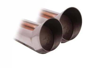 FOX Sportauspuff Opel Kadett E-CC Fließheck ab 88 2x76mm DTM uneingerollt - Bild 1 von 3