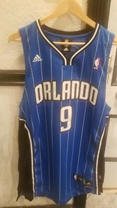 RARA maglia vintage NBA Adidas Orlando Magic Rashard Lewis 9 uomo L cucita gessato - Foto 1 di 8