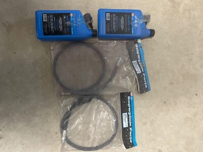 Hydraulic plow hoses part number 1304225 with hydraulic fluid - Image 1 of 3