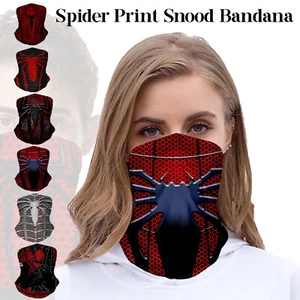 Spider-Man Bandana Máscara Facial Cuello Bufanda Calentadora Tubo Gaiter Snood Pasamontañas - Imagen 1 de 30
