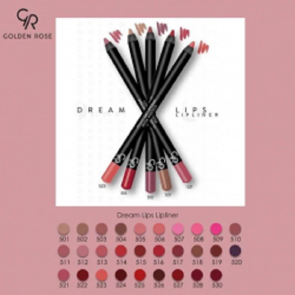 GOLDEN ROSE  dream lips lipliner CRAYONS LEVRES 526 bordeaux MAT SANS TRANSFERT Foto 1 de 1