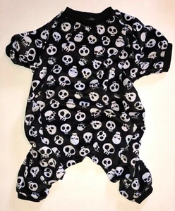 Hund Halloween CUTEBONE HUND SCHLAFANZUG in SCHWARZEM SKELETT für kleine Rassen - Bild 1 von 5