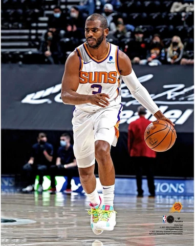 Chris Paul Phoenix Suns Unsigned Dribbling Photograph Cover