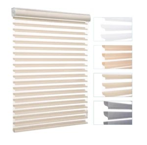 New Corded Light Filtering Zebra Sheer Blinds Shades Shangri-La Roller Shades - Picture 1 of 38