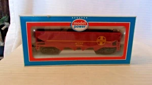 HO Scale Model Power 40' Santa Fe ATSF 4 Bay Hopper, Red, #99246 BNOS - Picture 1 of 3