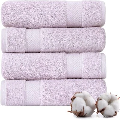 Luxuoso conjunto de panos de algodão turco macio e absorvente qualidade spa - conjunto de 4 - Imagem 1 de 4