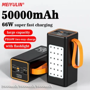 50000mAh Power Bank Large Capacity PD20W 20000mAh Powerbank Portable Fast Charge - Picture 1 of 6