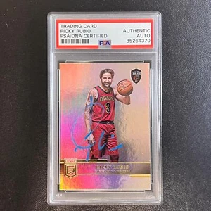 2021-22 Panini Donruss Elite #68 Ricky Rubio Signed Card AUTO PSA Slabbed Cavs - Picture 1 of 2