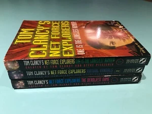 3 x Tom Clancy Books Net Force Explorers 1 2 3 - Picture 1 of 4
