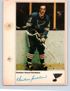 VINTAGE HOCKEY PHOTO 1970 SUN LIFE ACTION PLAYERS ST-LOUIS CHRISTIAN BORDELEAU - Bild 1 von 2
