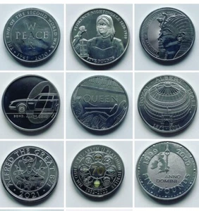 1990-2025 Großbritannien & Territorien £5 Five Pound Münzen - Bild 1 von 248