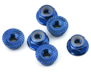 175RC Aluminum Serrated Wheel Nuts for Traxxas Slash 4x4 (Blue) (6) [175-18638] - Picture 1 of 2