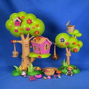 Mini casa en el árbol Lalaloopsy con punto, parche muñecas y accesorios - incompleto - leer - Imagen 1 de 15