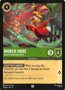 March Hare Hare-Brained Eccentric 91/204 Reign of Jafar Disney Lorcana 001533 - Picture 1 of 2
