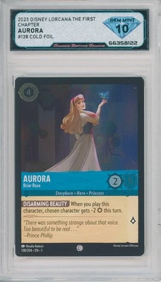 Lorcana The First Chapter AURORA BRIAR ROSE #138/204 Foil💎DSG 10 Gem Mint - Image 1 of 2