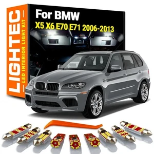 BMW X5 X6 E70 E71 06-13 White *PREMIUM* 22pc LED Interior Light Upgrade Kit - Picture 1 of 4