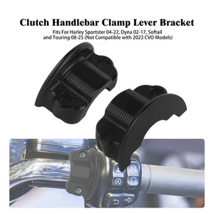Clutch Handlebar Clamp Lever Bracket Black For Harley Sportster XL833 1200 04-22 - Picture 1 of 13