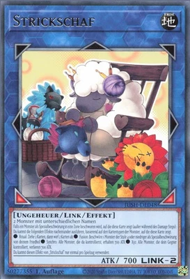 YuGiOh Strickschaf JUSH-DE048 Rare Deutsch Neu 1st - Bild 1 von 2