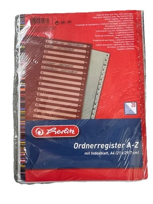 Herlitz Ordner Register / A-Z / PP / DIN A4 / 20tlg.
