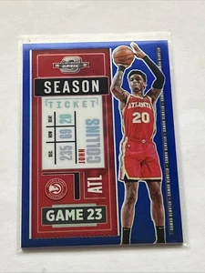 2020-21 Contenders Optic Season Ticket Blue #63 John Collins /99!!! LQQK!!! - Bild 1 von 3