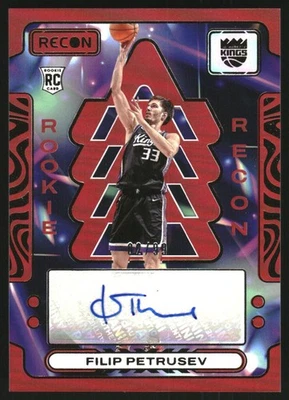 2023-24 Panini Recon Rookie Recon Signatures Red #8 Filip Petrusev Auto /99 - Image 1 of 2