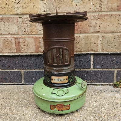 Vintage Valor Minor Esso Blue Paraffin Heater Stove - Image 1 of 4