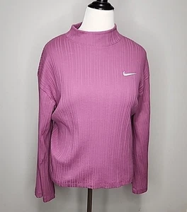 Nike Sportswear Ripptrikot Lila Langarm Pullover Oberteil Gr. XL - Bild 1 von 7